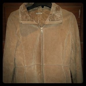 GUESS LEATHR SUEDE COAT